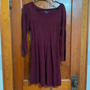 Small Burgundy Knit Dress